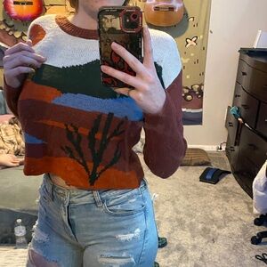 Colorful Abstract Women's Sweatshirt